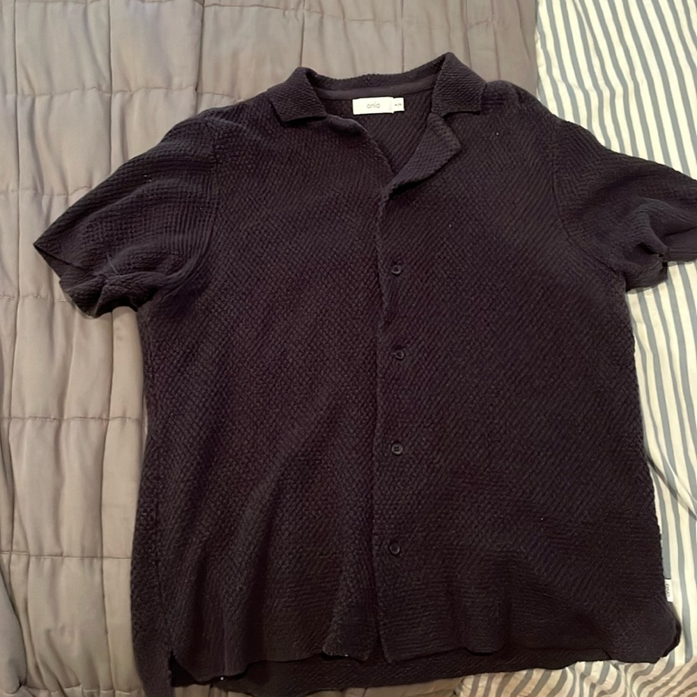 Onia Knit camp collar shirt